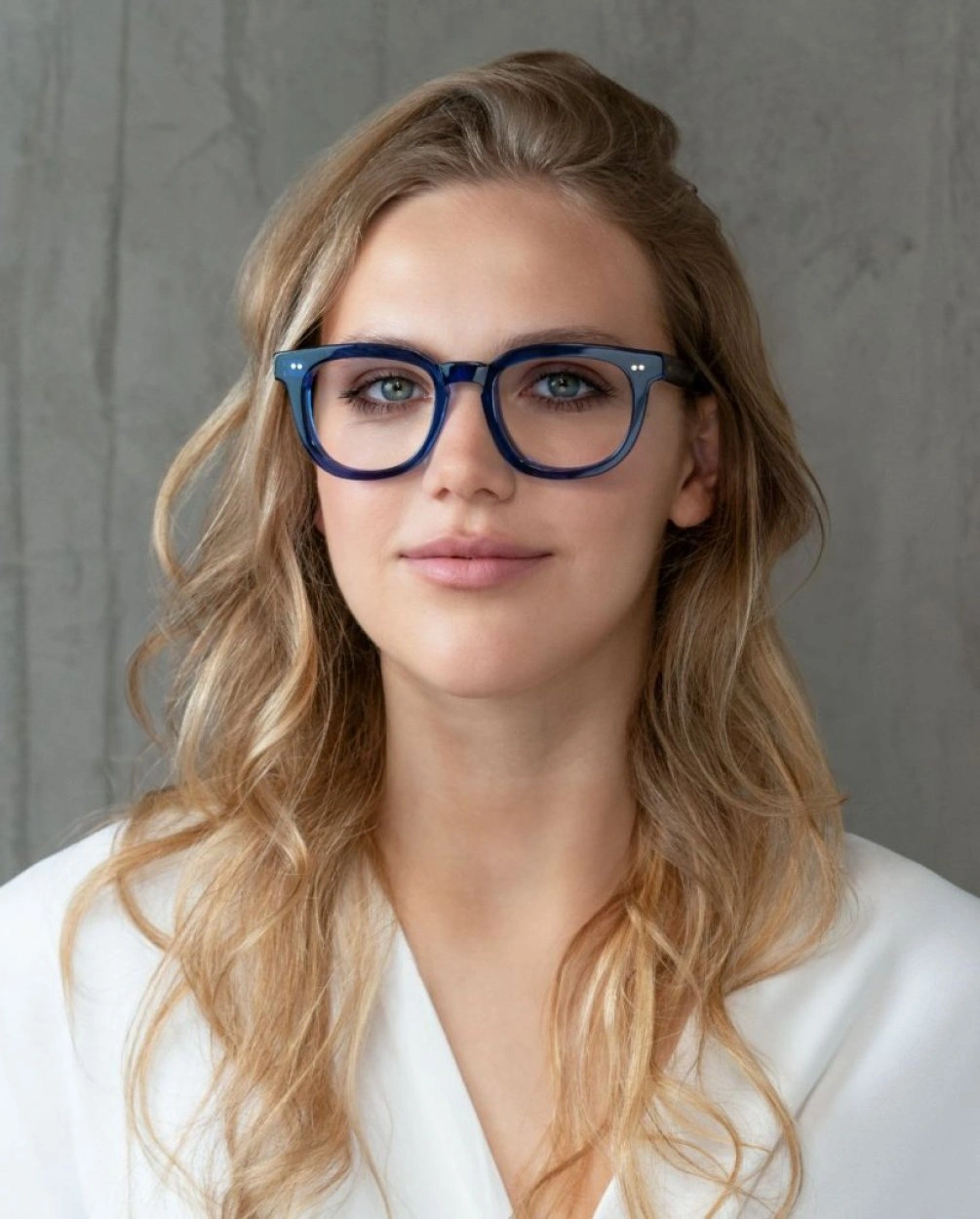 Occhiali Monti M01 Blu indossati